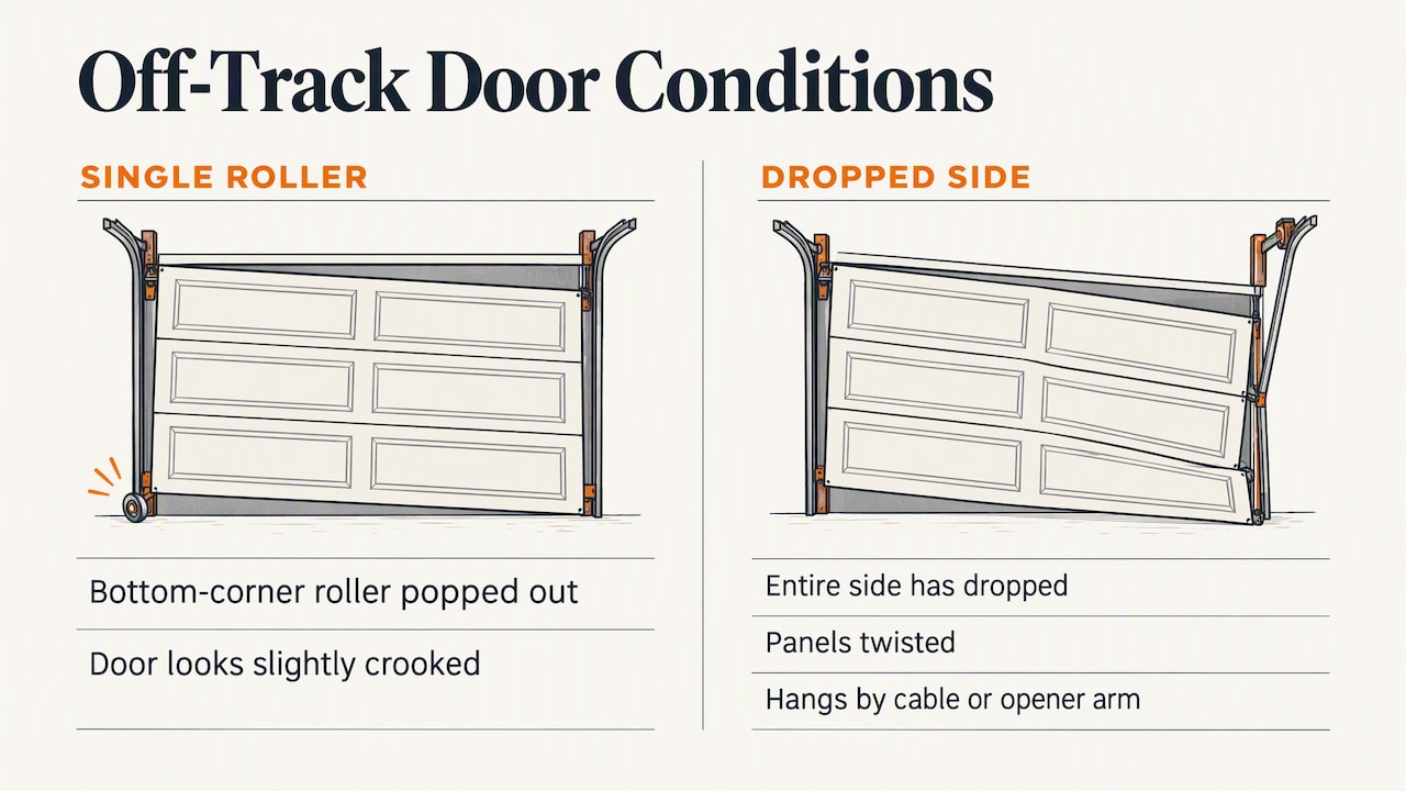 What "off track" actually means — overview diagram
