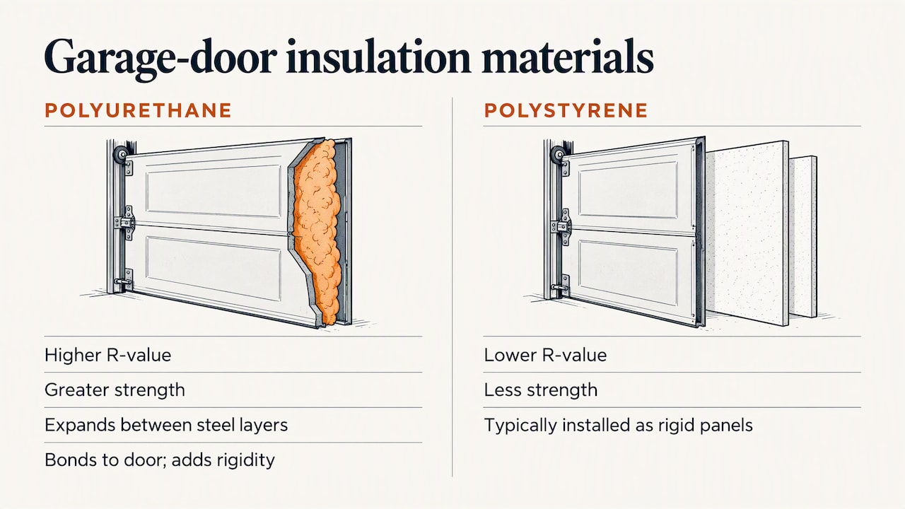 Comparison of polyurethane and polystyrene insulation